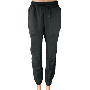 Lululemon Women's Black Drawstring High Rise Athletic Jogger Sweat Pants Size M
